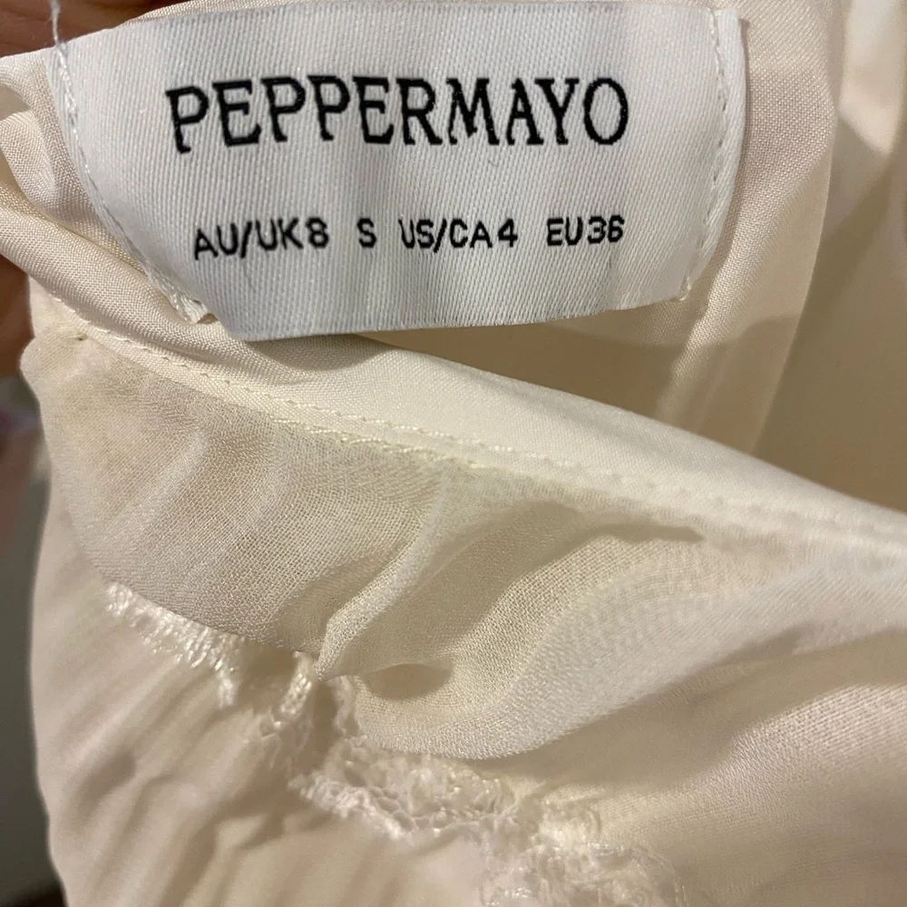 Peppermayo Ivory Strapless Halter Maxi Dress - Picture 4 of 8